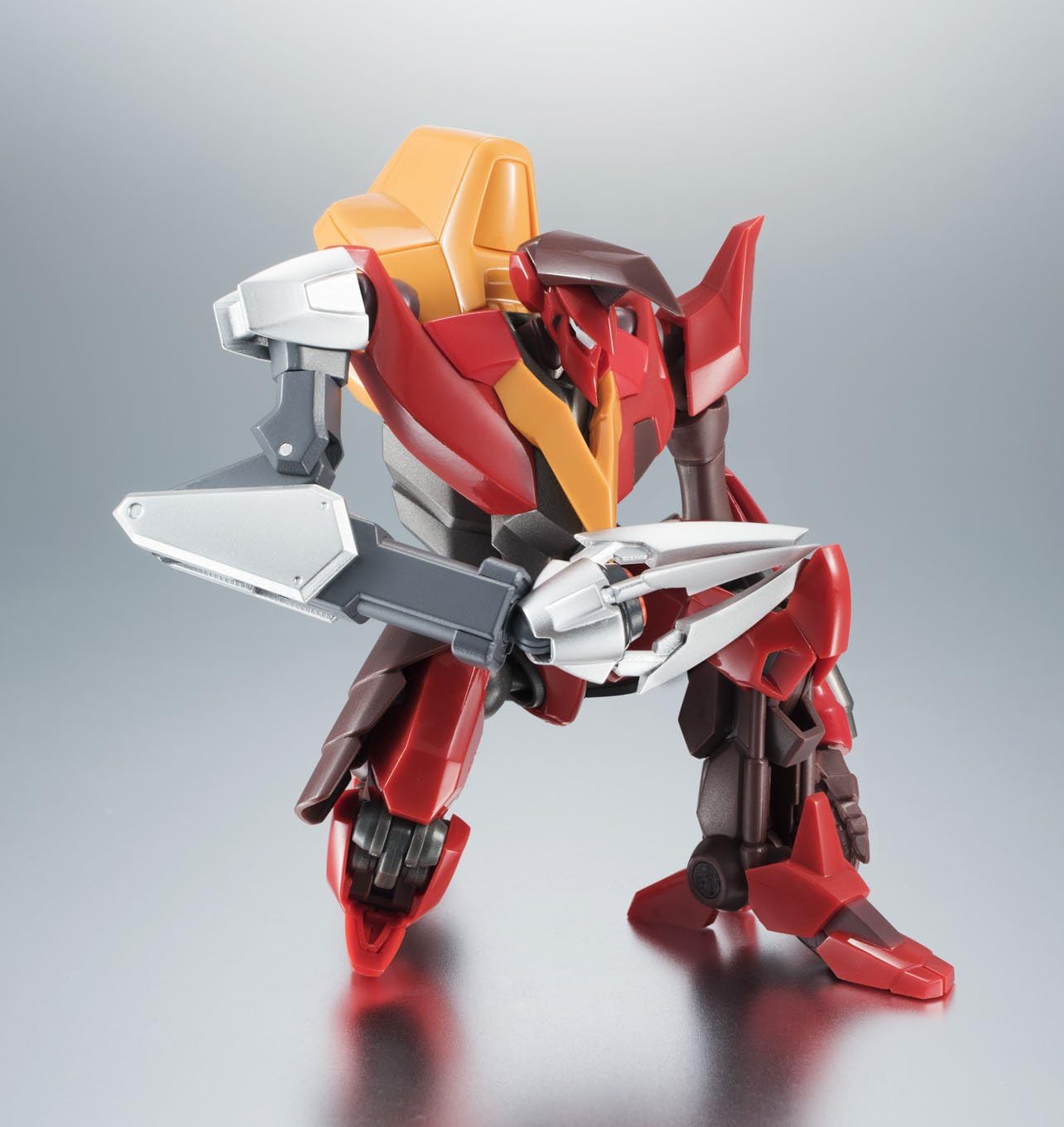 Robot Spirit Side KMF Code Geass Guren Nishiki with Arm Equipment, Articulated Action Figure, Approx. Size of 4.9 inches (125 mm), ABS/PVC Painted
