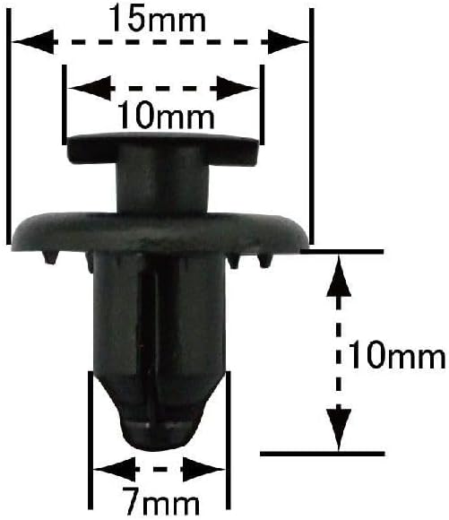 Upholstery Clip Tire House Clip for Toyota Occitane 42D5-02 Genuine Number SU003-01220 46064-AE000 CT-610 Push Rivet NAT-610 (3)