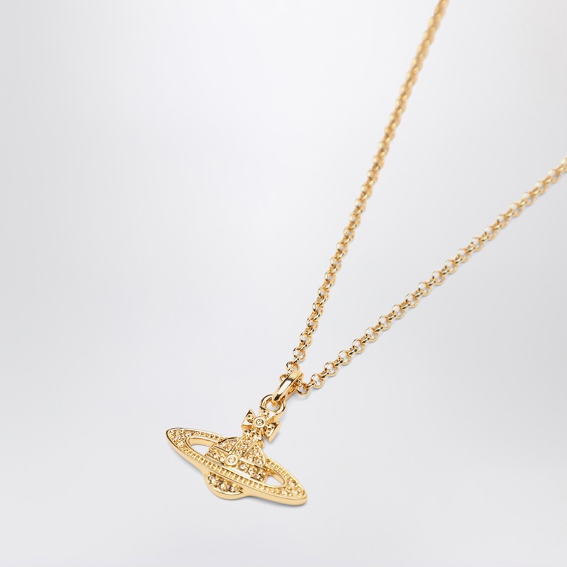 Vivienne Vivienne Westwood Mini Bas Relief Pendant Necklace In Gold - Image 3