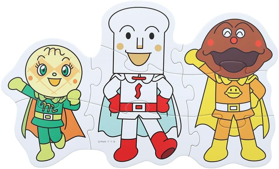 Sunstar Stationery Go for it! Anpanman My First Jigsaw Puzzle Step 2 Green 5280009C