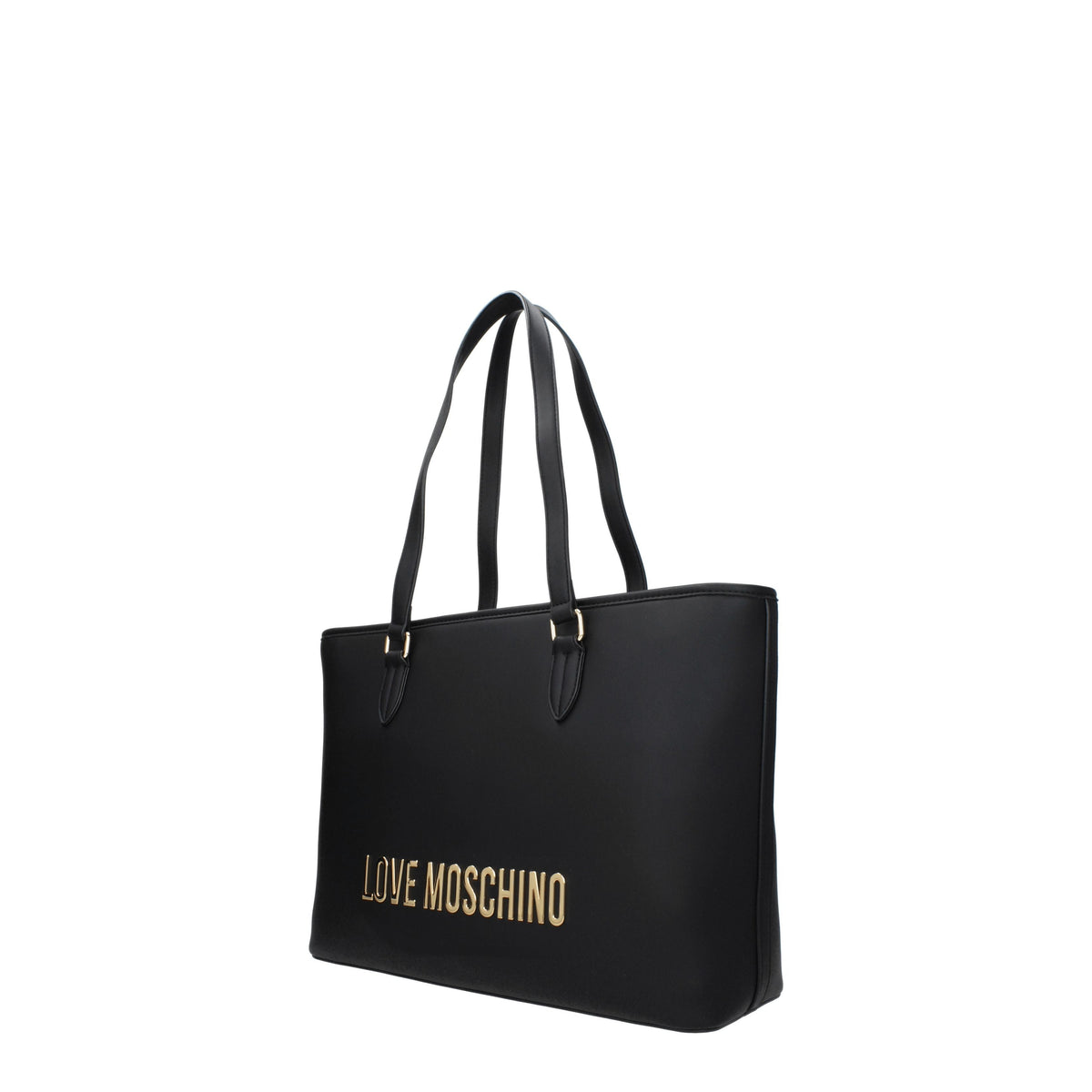 Moschino モスキーノのショルダーバッグが大好きです環境に優しい女性ポリウレタンブラック - Image 3