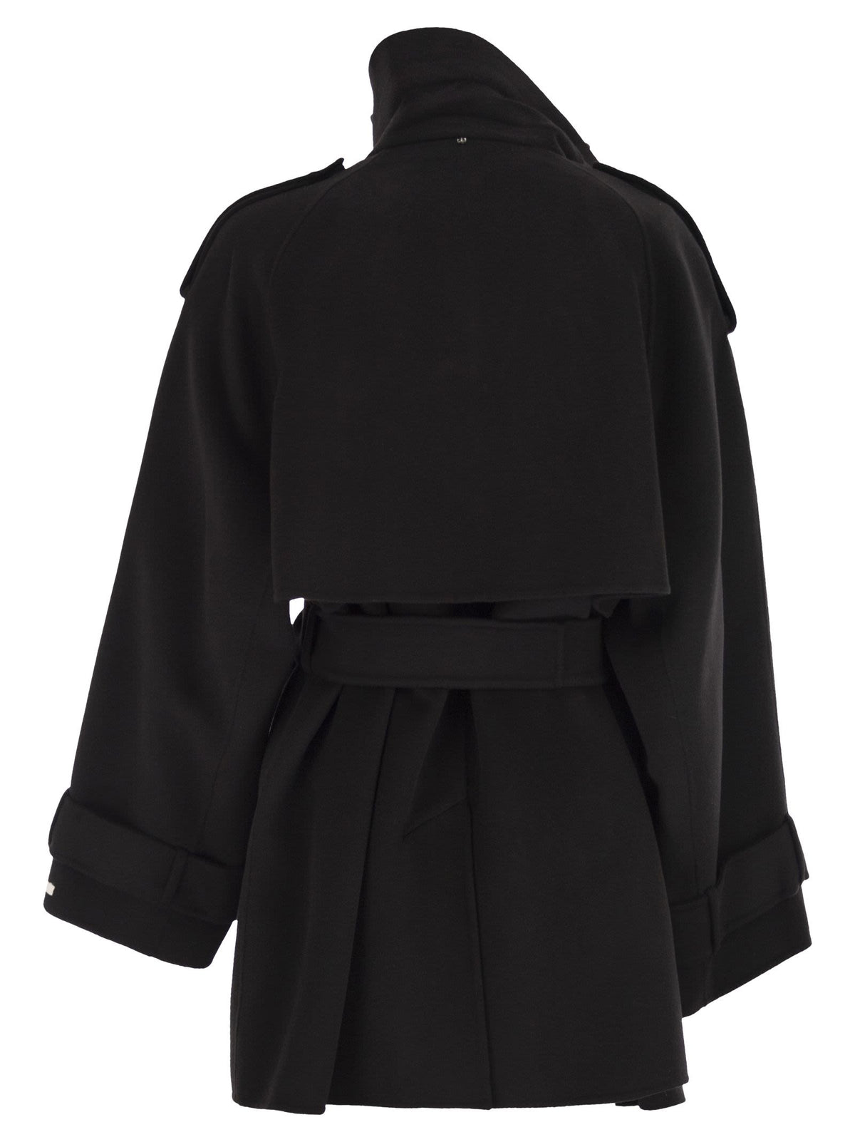 Sportmax SportMax Bouquet1234ショートウールトレンチコート - Image 3