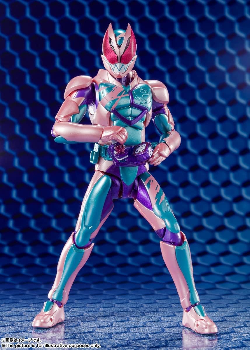 S.H. Figuarts BAS62990 Kamen Rider Review Rex Genome (First Edition), Approx. 5.9 inches (150 mm), PVC, ABS, Pre-painted Action Figure