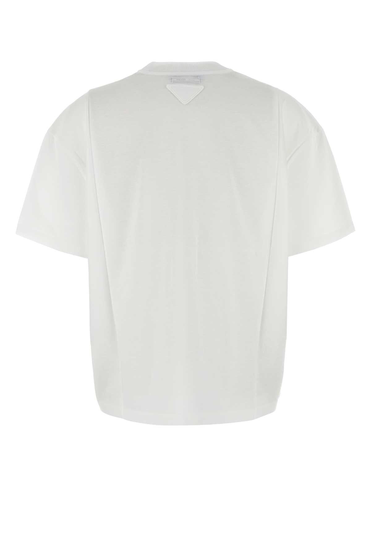 Prada プラダホワイトコットンTシャツ - Image 3