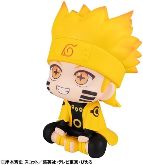 Rukappu Naruto Shippuden Uzumaki Naruto (Rixdo Sennin Mode), Approx. 4.3 inches (110 mm), PVC Pre-painted Action Figure