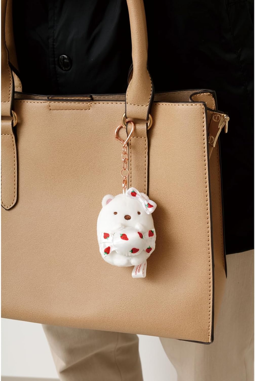 サンエックス(San-X) すみっコぐらし 「すみっコぐらし×サクマいちごみるくキャンディ」 ぶらさげぬいぐるみ しろくま MO94701 サイズ:H60×W50×D50mm (× 5)
