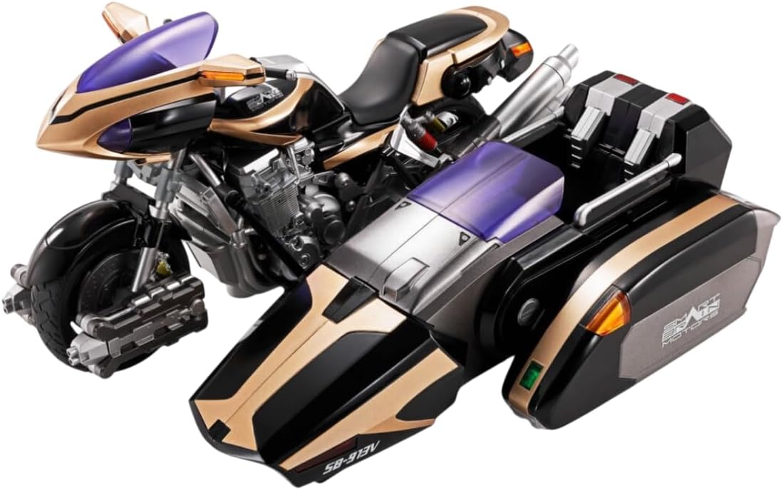 S.H. Figuarts Kamen Rider 555 Side Basher, Total Length: Approx. 8.3 inches (210 mm), PC & PV & Diecast, Painted Action Figure