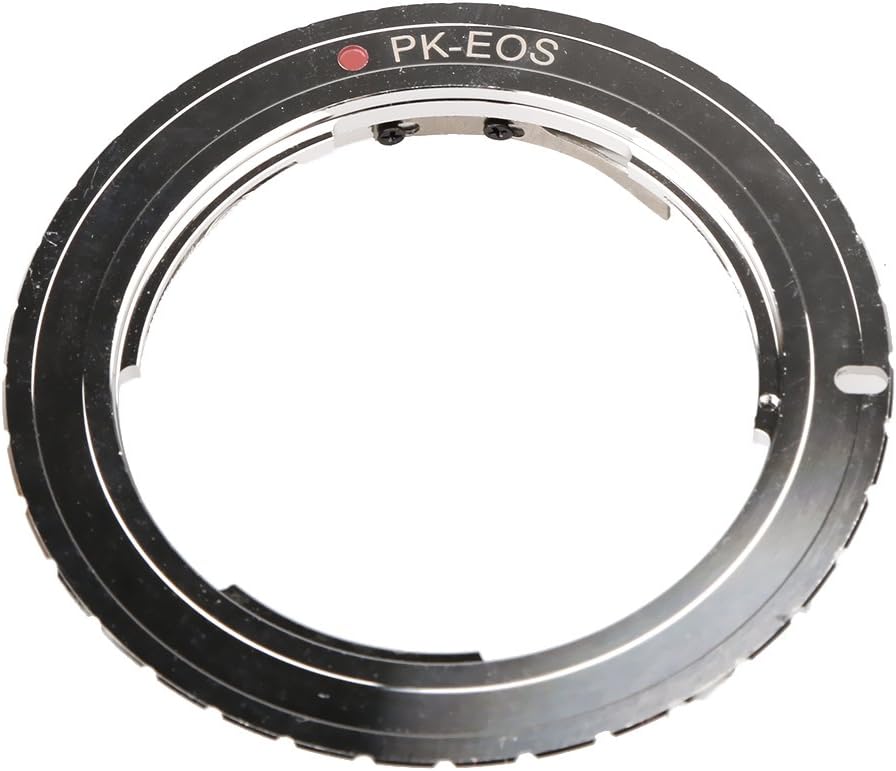 Perfk スムーズ レンズアダプター Pentax K マウントレンズ → Canon EOSカメラ 多機能 実用的
