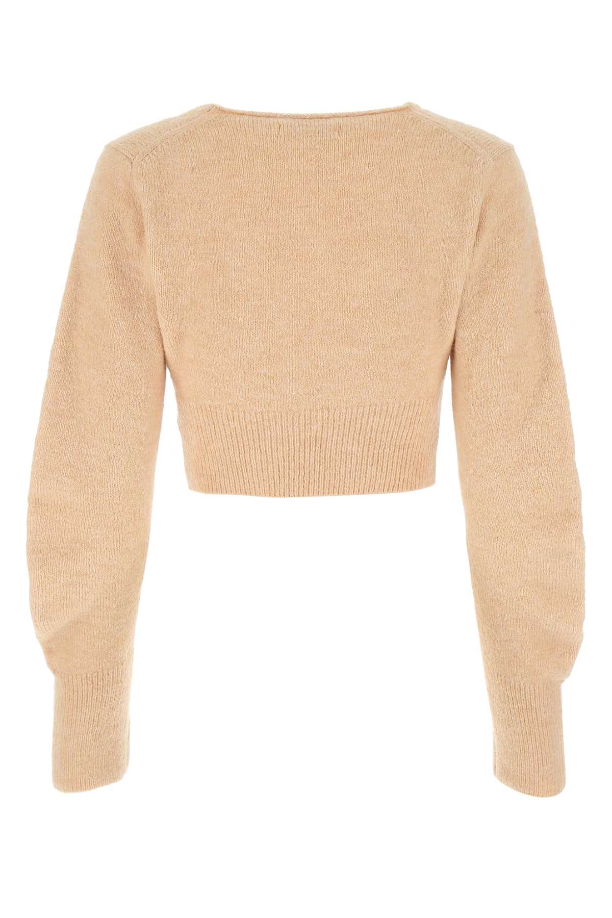 Low ロークラシックアンティークピンクのアクリルブレンドカーディガン - Image 3