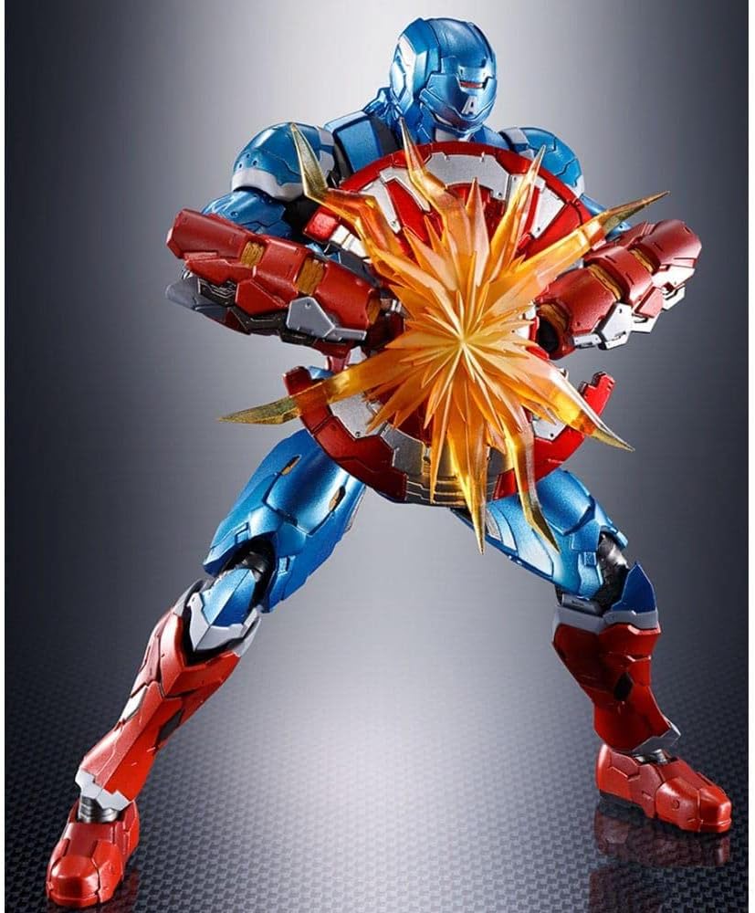 S.H. Figuarts Captain America (Tech On The Avengers), Approx. 6.1 inches (155 mm), PVC, ABS, & Die Cast Pre-Painted Action Figure