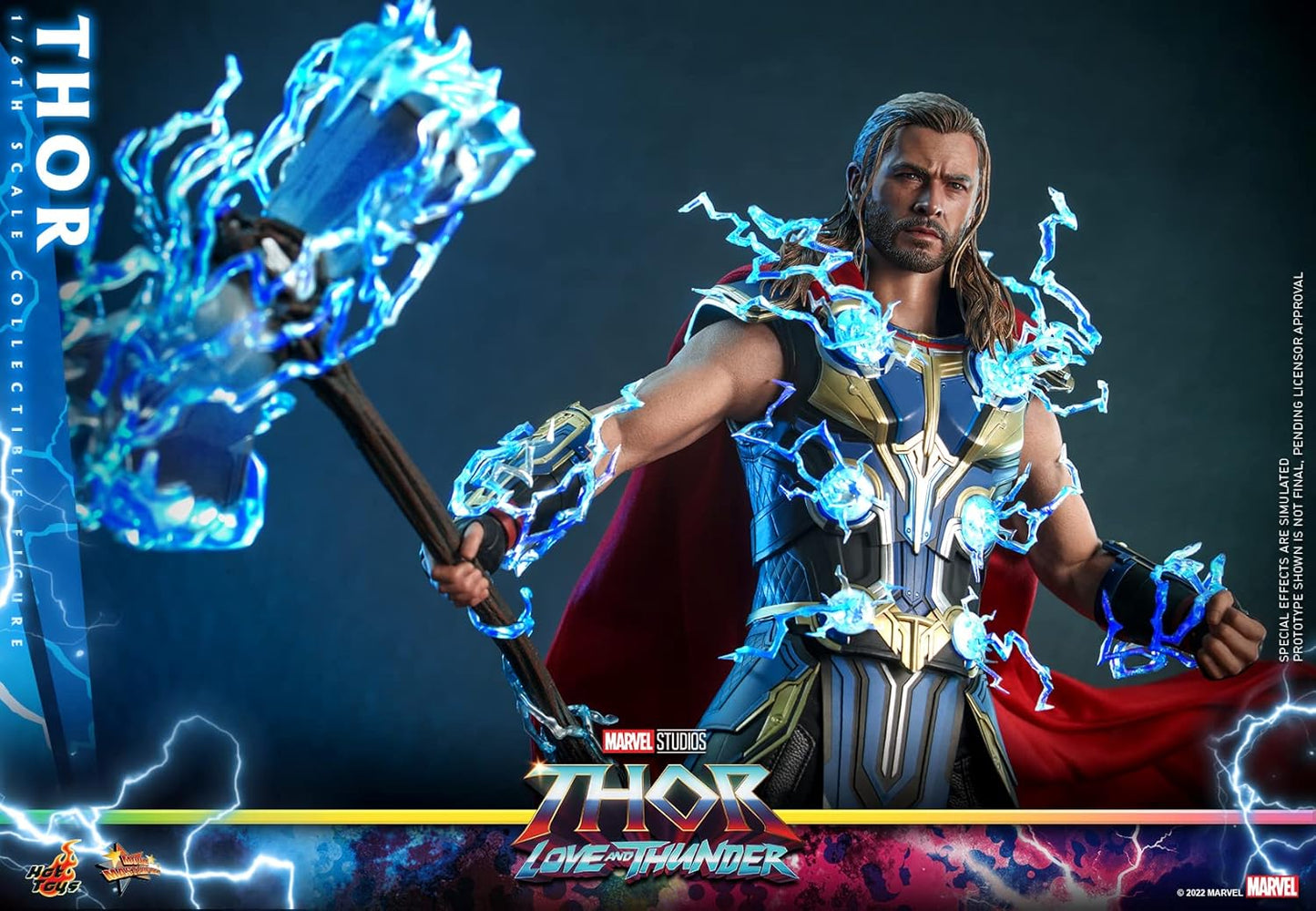 Movie Masterpiece Thor: Love & Thor 1/6 Scale Figure, Blue, Approximately 12.6 inches (32 cm) Tall