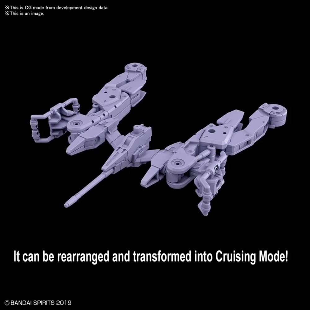 Bandai Spirits 2530637 1/144 Exa Vehicle (Spacecraft Ver.) 1/144 mm, Purple, 1/144 Scale, Color-coded Plastic Model