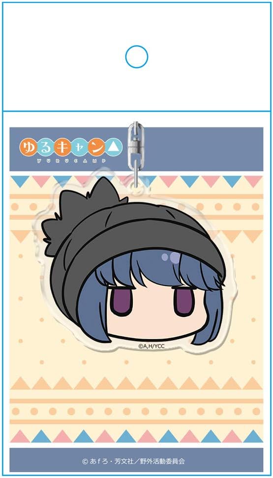 Yurucamp Face Stamp Key Chain Rin Shima High Bocce Ver.
