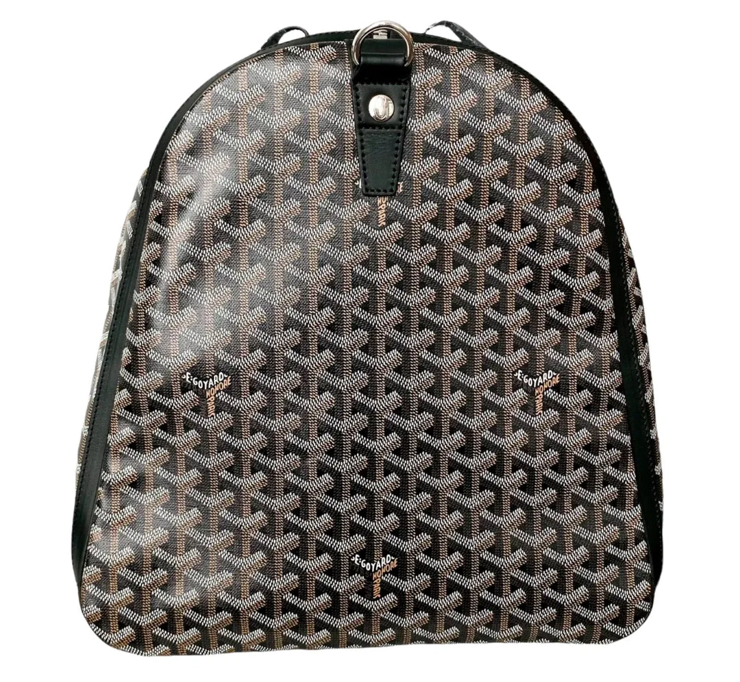 GOYARD 'BOSTON 60' BLACK DUFFLE BAG
