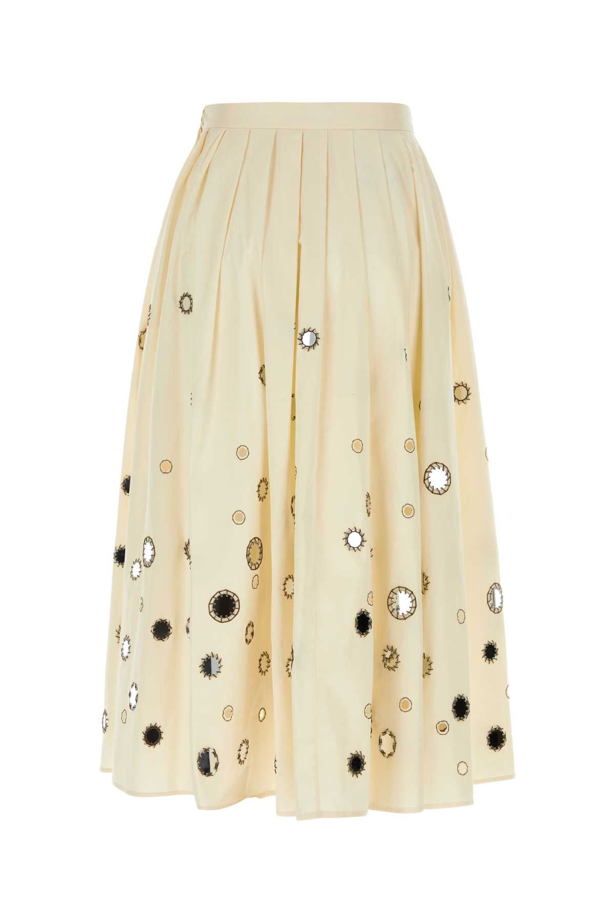 Prada プラダクリームコットンスカート - Image 3