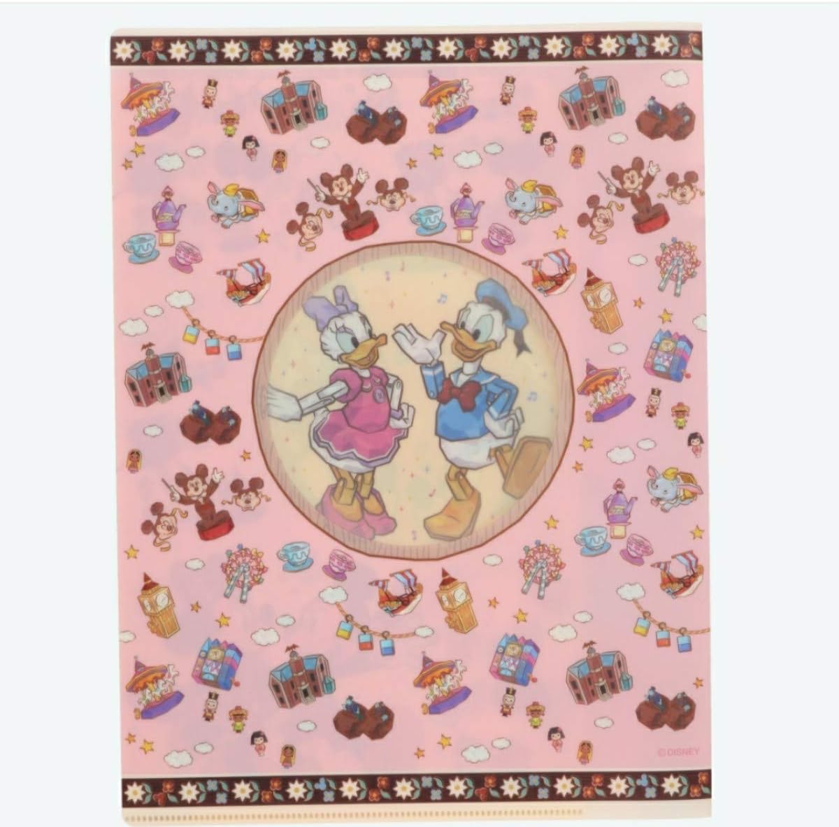 Mickey & Minnie Double Pocket Holder (Tokyo Disneyland Exclusive) 37th Anniversary Fantasy Land Disney Goods Souvenir