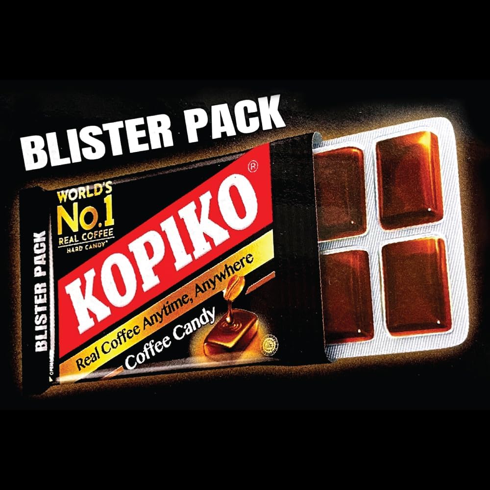 Kopico Coffee Candy Blister Pack, 1.1 oz (32 g) (8 Pieces) x 3 Bag Set, PSJ KOPIKO Coffee Candy Korean Drama, Korean Sweets, Candy