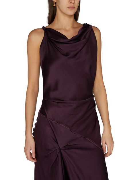 VICTORIA BECKHAM アシメントリー ミディ丈ドレープドレス - Image 4
