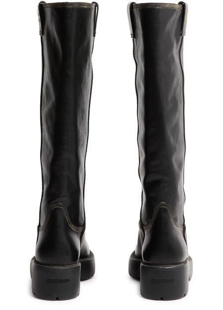 MIU MIU Leather boots - Image 4