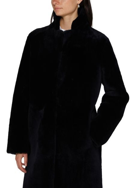 YVES SALOMON メリノラム リバーシブル コート - Image 4