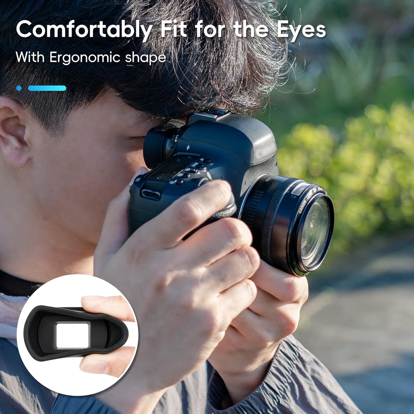 Eyecup Eyepiece Extension for Canon EOS 850D 6D Mark II 6D 5D Mark II 5D 90D 80D 9000D 70D 60D Kiss X10i X10 X9i X9 X8i X7i X90 X80 X70 Compatible Ef Eb Eyepiece