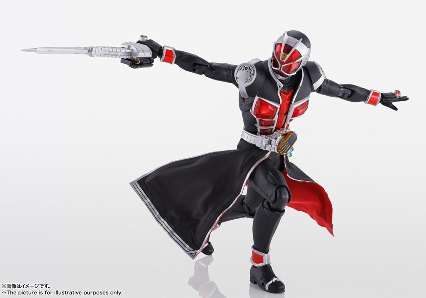 S.H. Figuarts Kamen Rider Wizard Flame Style 10th Anniversary Version, Approx. 5.7 inches (145 mm), ABS & PVC & Fabric, Pre-painted Action Figure