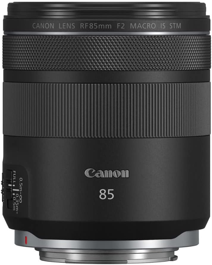 Canon RF 85mm F2 Macro is a STM, Compact Medium Telephoto Black Lens (4234C002)