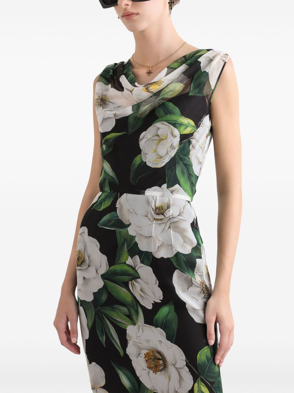 Dolce Gabbana ドルチェ&ガッバーナプリントシルクドレス - Image 4