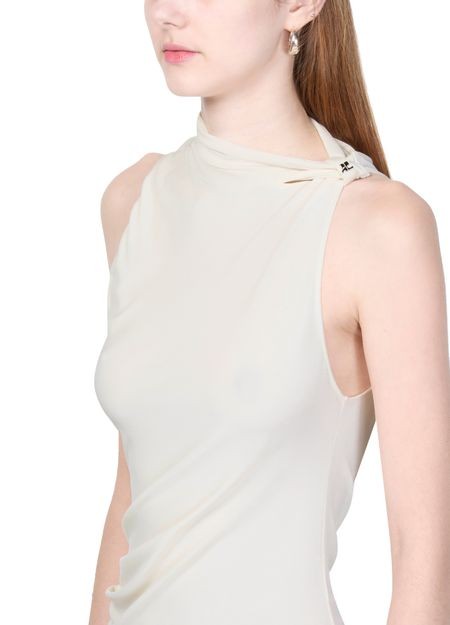 COURREGES ドレープクレープ ジャージー製 ドレス - Image 4