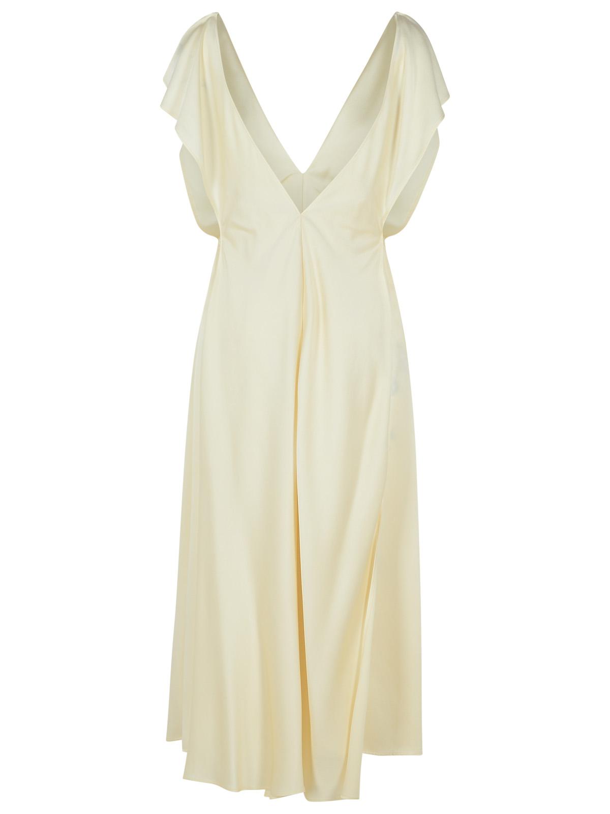 Jil Jil Sander Ivory Viscose Blendドレス - Image 4