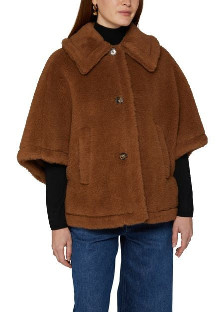 MAX MARA Tenebre テディベア ケープ - Image 4