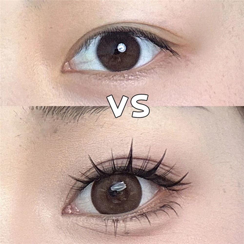 100pcs/box 10-12mm Sunflower False Eyelashes Natural Lash Cluster Whisky Cluster Eyelash Extensions Individual Lashes Soft Comfortable Eyelash Cluster with Thin Band DIY False Eyelashes