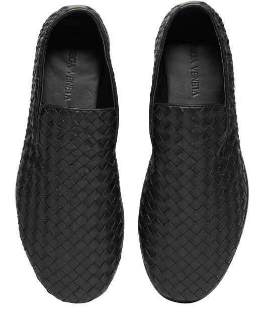 BOTTEGA VENETA イントレチャート レザースリッパ - Image 4