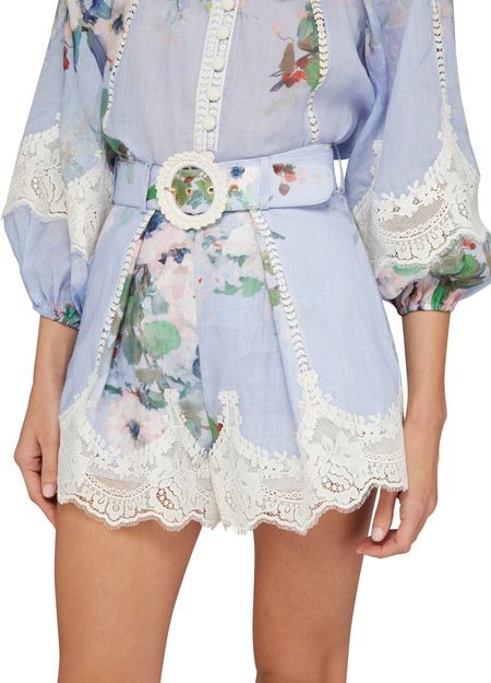 ZIMMERMANN Everley レーストリム タックショートパンツ - Image 4