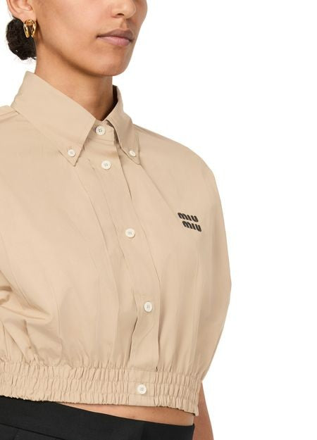 MIU MIU Cropped shirt - Image 4