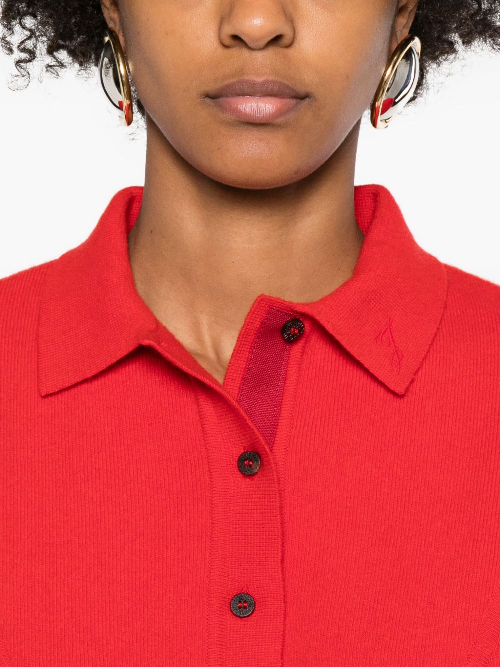 Jacquemus Jacquemus La Maille Vareuse Polo Shirt - Image 4