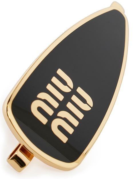 MIU MIU エナメル仕上げメタル ヘアクリップ - Image 4