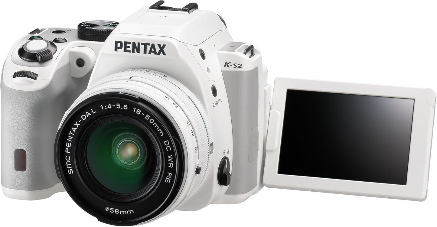 Pentax K-S2 20MP Wi-Fi Enabled Weatherized SLR (White) by Pentax