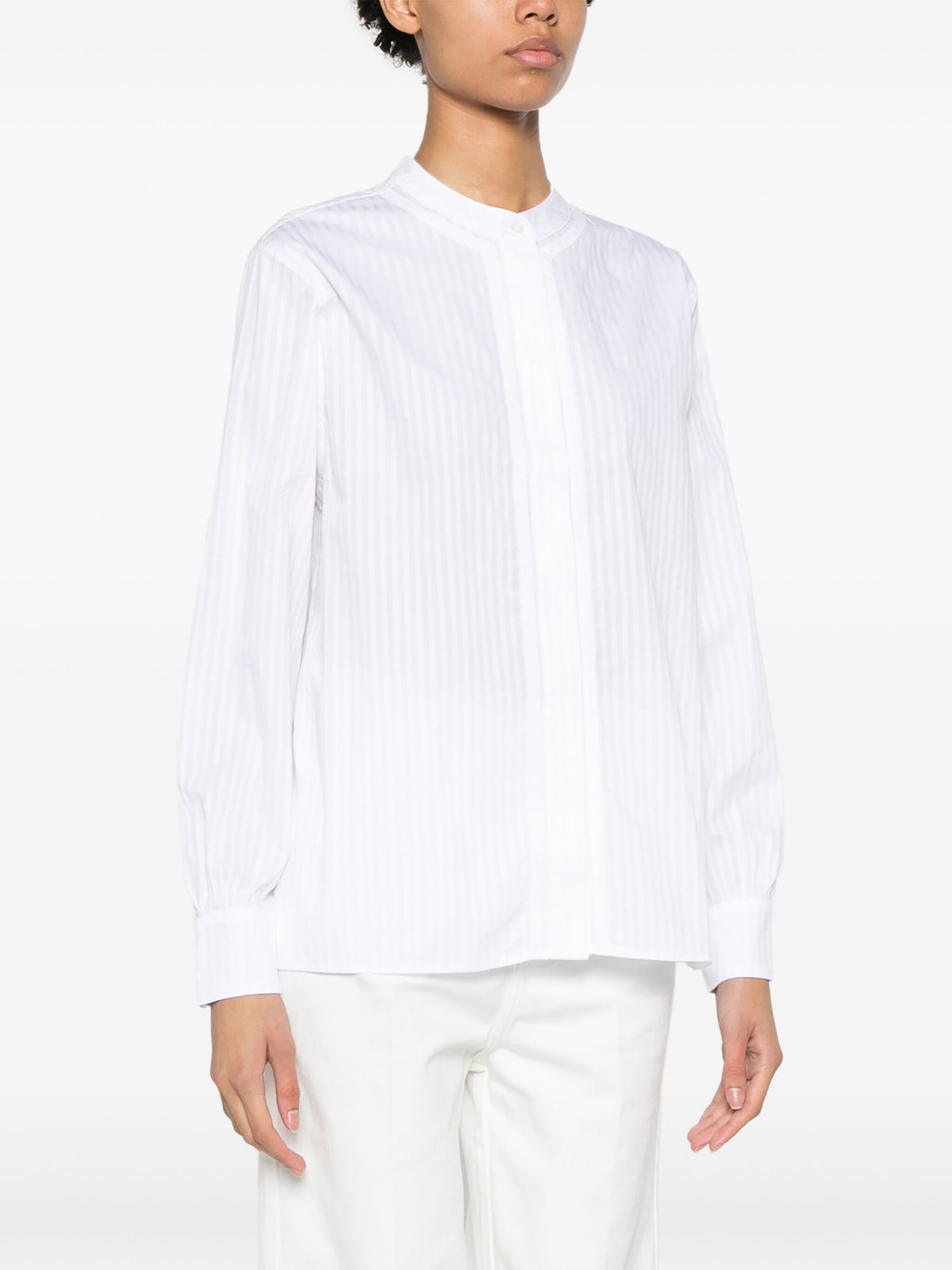 Off OfficinegénéraleLauranneコットンサテンストライプ - Image 4