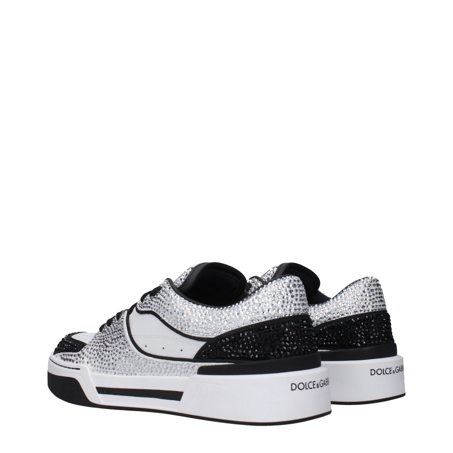 Dolce Gabbana Dolce&Gabbana Sneakers New Roma Women Leather White/Black - Image 4