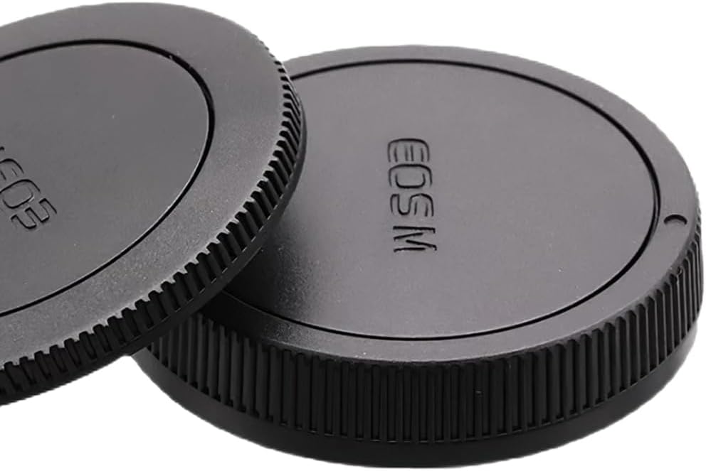 2 Pairs Canon EF-M Mount Rear Lens Cover + Body Cover for EOS M M3 M5 M6 M6 Mark II / M10 M50 M100 M200 / Kiss M2 Kiss M and More Canon EF-M Cameras & Lenses