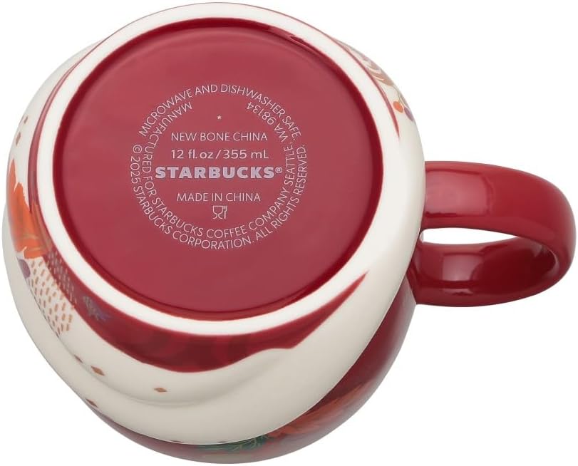 Starbucks New Year Mug Snake, 12.0 fl oz (355 ml), Stabbucks Coffee, Glitter, Cute, Stylish, Birthday, Christmas, Gift, Celebration, Mug, New Year, 2025, Genuine Starbucks Japan, Snake, New Year,