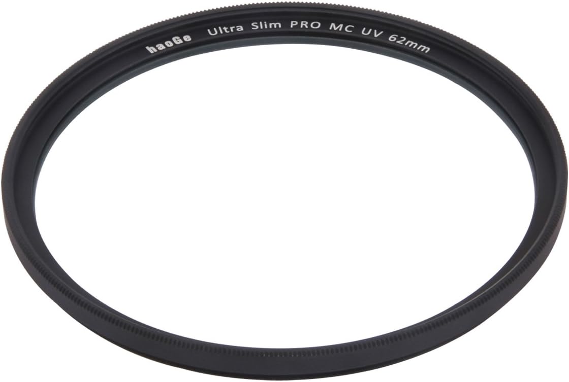Haoge 62mm Ultra Slim Mc Uv Protective Multicoated UV Lens Filter for Canon Nikon Sony Minolta Pentax Olympus Panasonic Leica Zeiss TAMRON Digital Camera DSLR Lens
