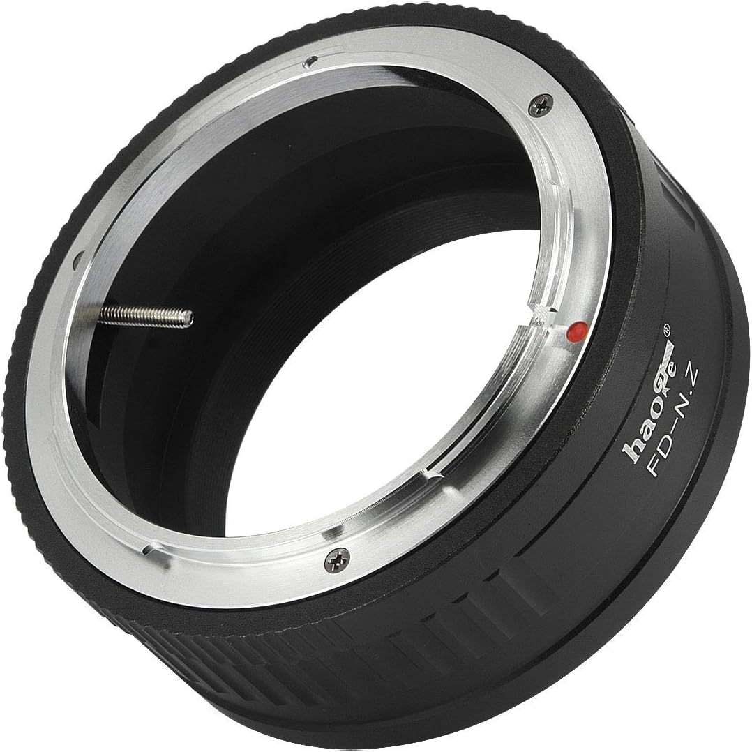 Haoge Manual Lens Mount Adapter for Canon FD Lens to Z7II, Z6II, Z6, Z7 and More Nikon Z-Mount Cameras