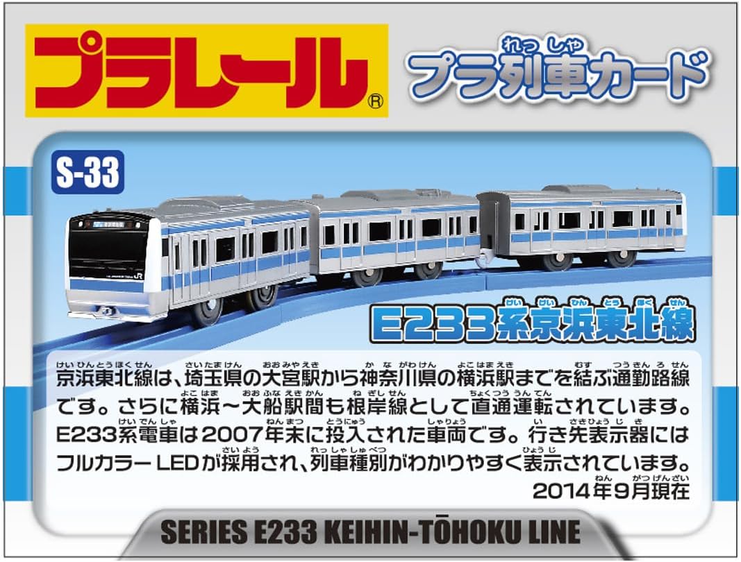 Plarail S-33 E233 Series Keihin-Tohoku Line