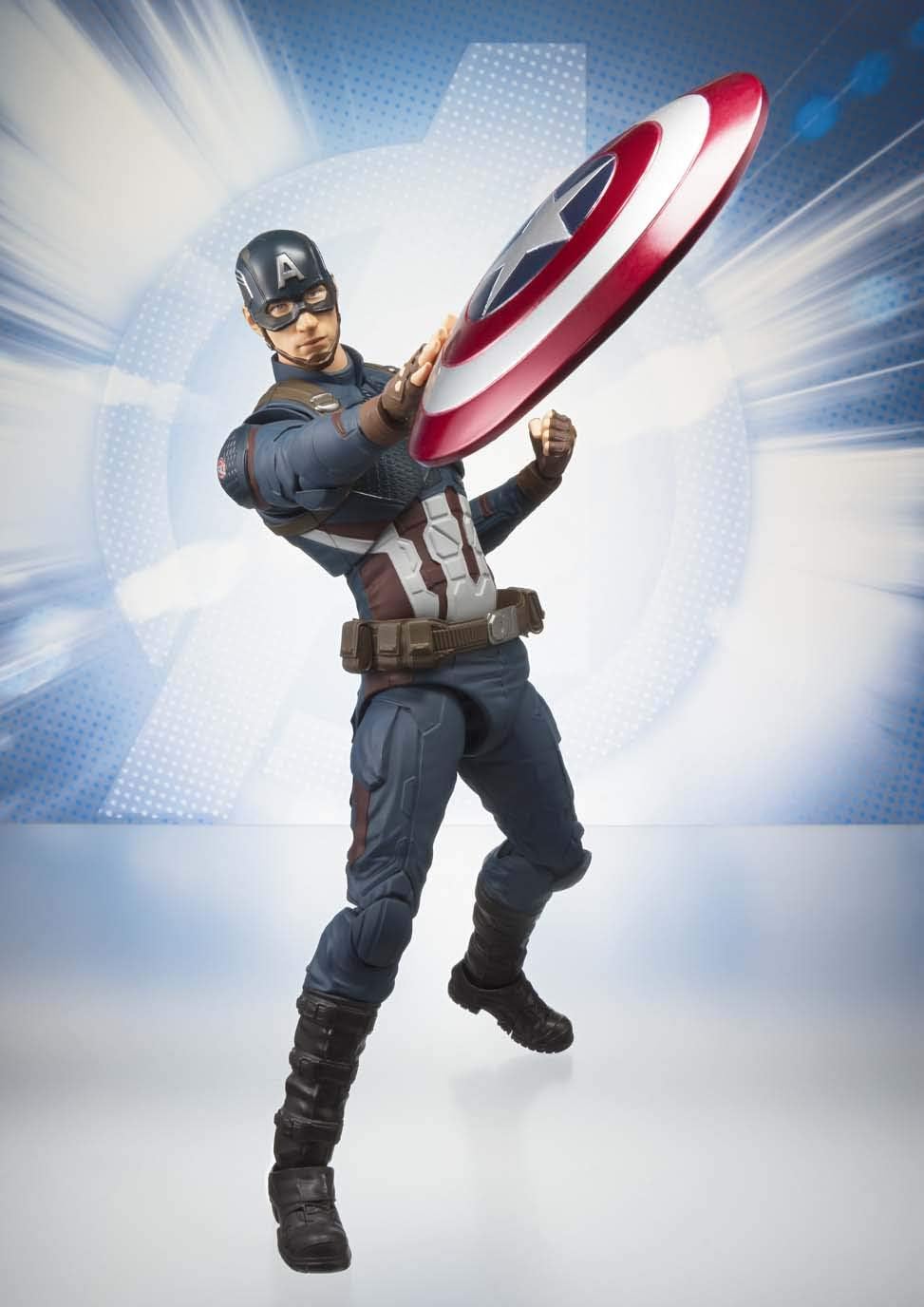 S.H. Figuarts Avengers Captain America (Avengers: Endgame), Approx. 5.9 inches (150 mm), PVC & ABS Pre-Painted Action Figure