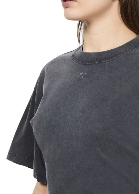 COURREGES ベルト付き ストーンウォッシュ Tシャツ - Image 4