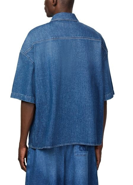 LOEWE Anagram short-sleeved denim shirt - Image 4