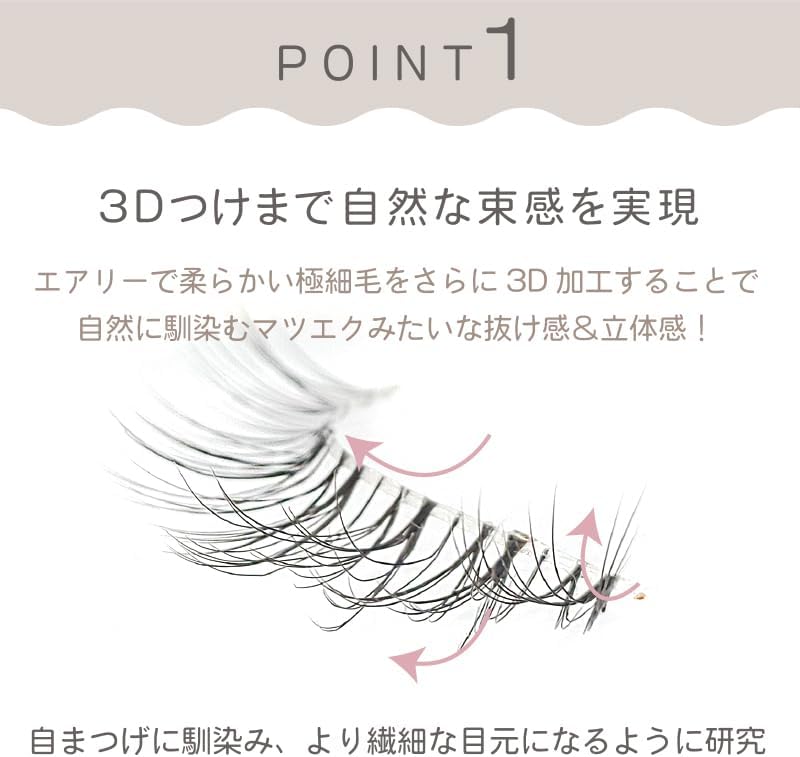 デコラティブアイラッシュ < 007 > (上つけまつげ4ペア入) SE43546 デコラティブ つけま 付けまつげ つけまつ毛 ツケマ