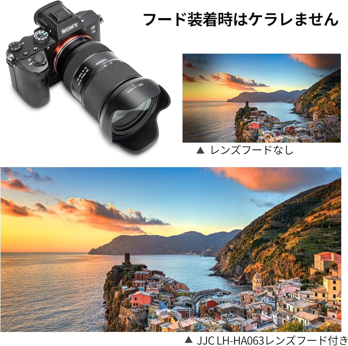 JJC Reversible Lens Hood for Tamron HA063 Compatible Tamron 28-75mm f/2.8 Di III VXD G2 (Sony E) (Model Number: A063) Lens for Sony A7CR A6700 A7RV A1 A7SII A7SIII A7III A7R III A6600 A7C and More